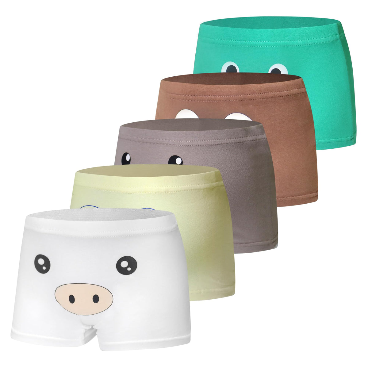 Tphon Boys Boxer Briefs, Toddler Kids Soft Cotton Underwear 4/5 Pairs Little Big Boy Dinosaur Shark Shorts Set