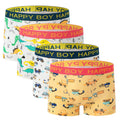 SkiBeaut Boy Boxer Brief Multipack Little Kids Underwear Children Cute Panties Boys Short for 2-12 Years, Pack of 4