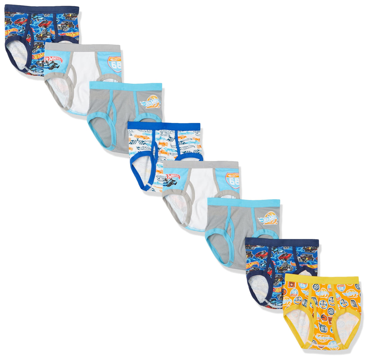 Hot Wheels Boys' Boxerbriefs and Briefs Available in Sizes 2/3t, 4t, 4, 6, 8 and 10