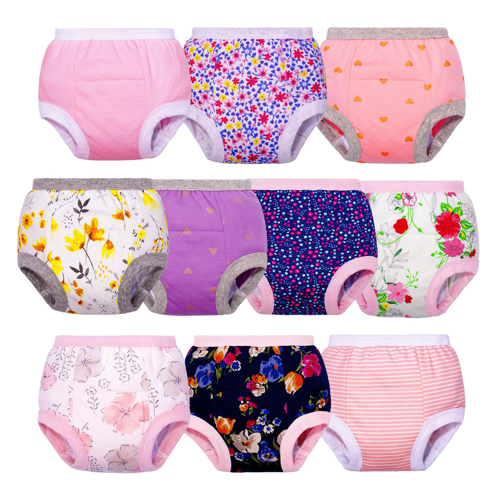 BIG ELEPHANT Toddler Potty Training Underwear, 100% Cotton for Boys & Girls