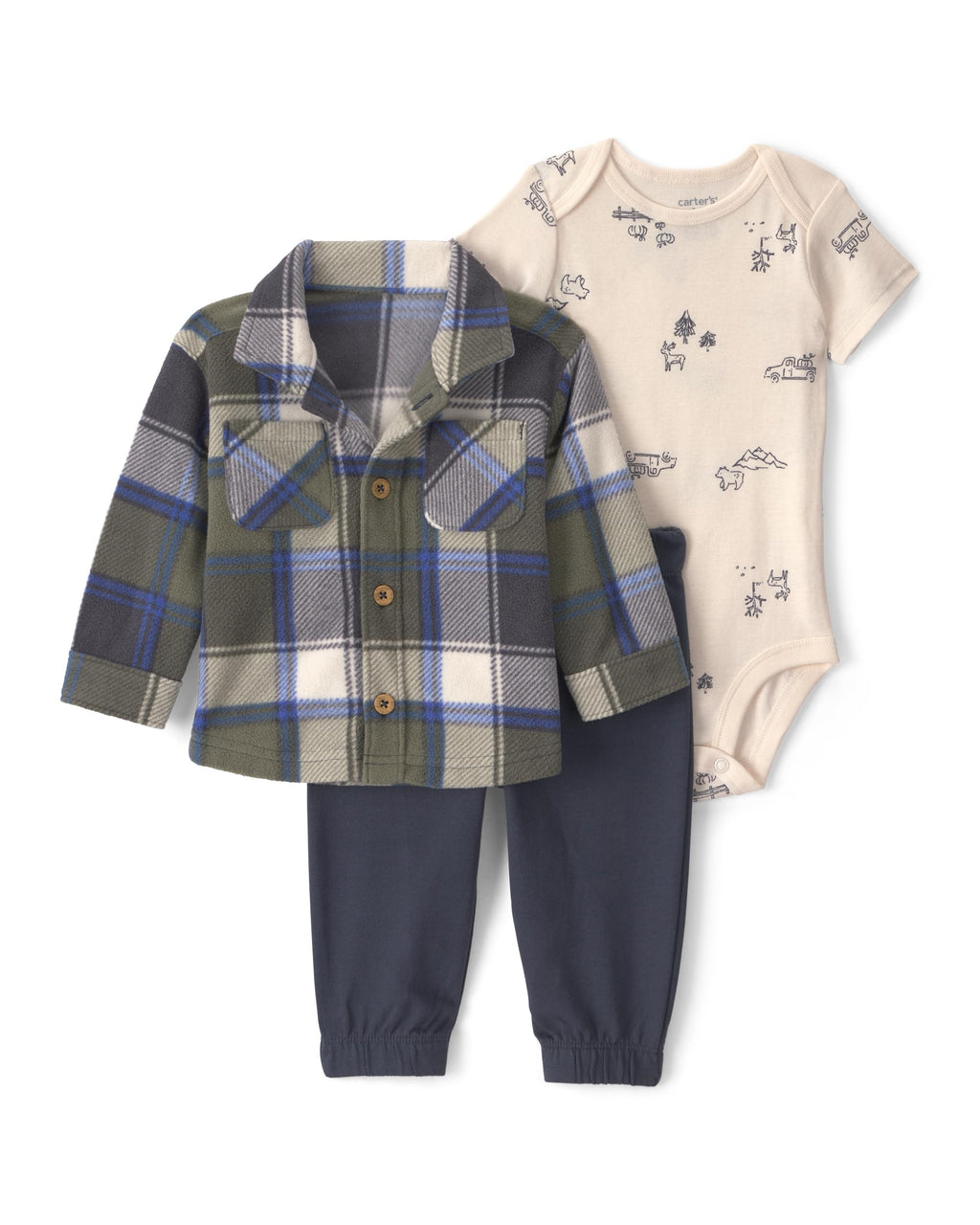 Carter's Baby Boys' 3-piece Bodysuit Pant Sets
