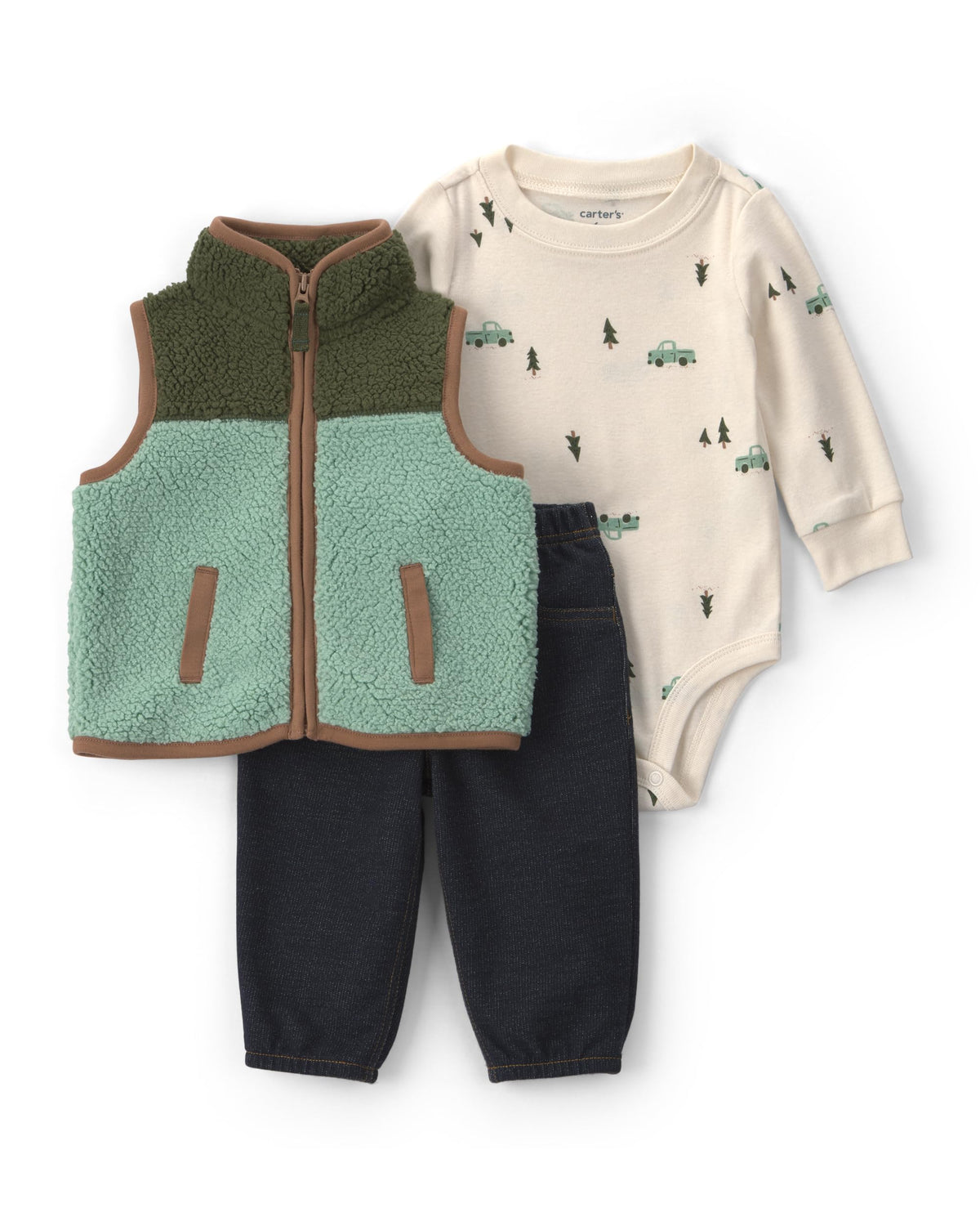 Carter's Baby Boys' 3-piece Bodysuit Pant Sets