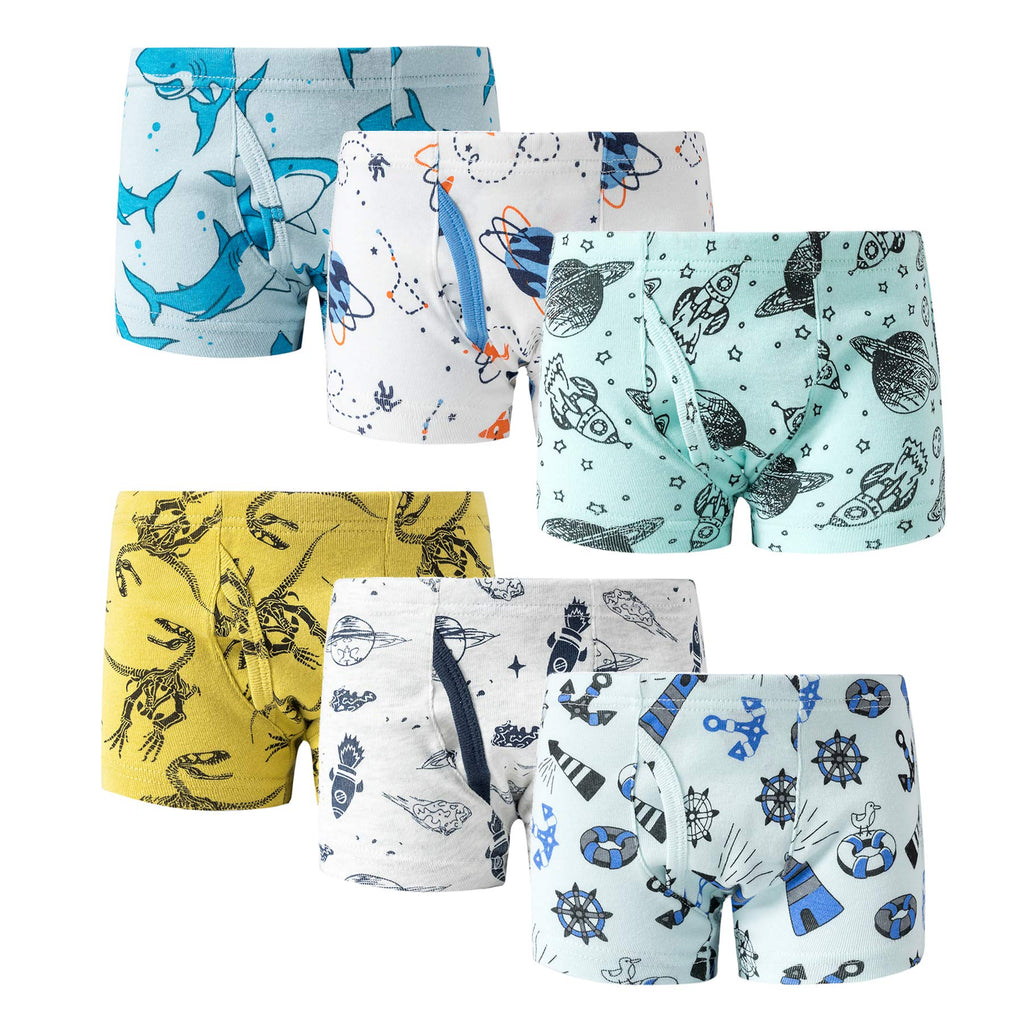 Family Feeling Little Boys' Cotton Boxer Brief Soft Underwear