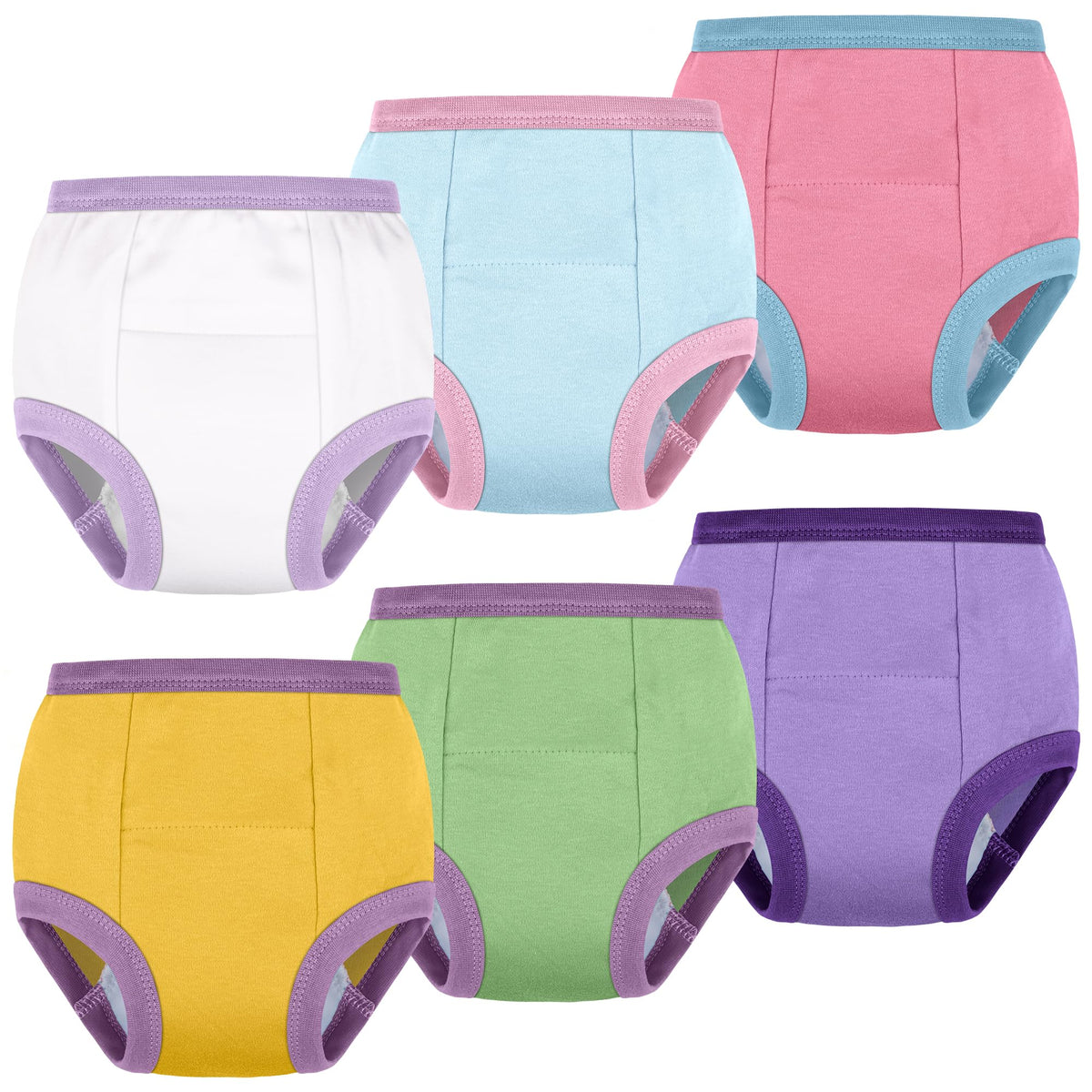 BIG ELEPHANT Toddler Potty Training Underwear, 100% Cotton for Boys & Girls