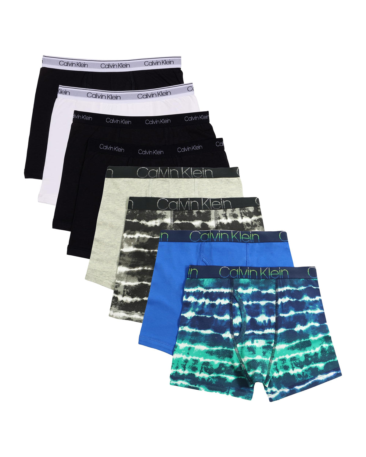 Calvin Klein Kids Boys' Modern Cotton Boxer Brief Underwear 8-Pack