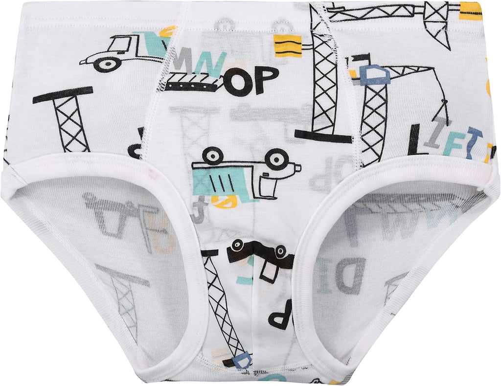 Cczmfeas Boys All Cotton Briefs Underwear Toddler Panties Pack of 6