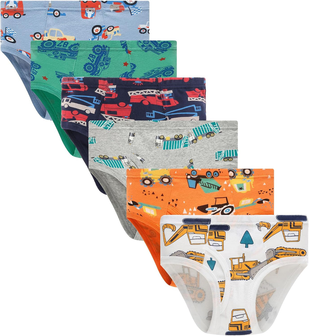 Sladatona Boys Cotton Briefs Dino Shark Truck Toddler Kids Baby Underwear