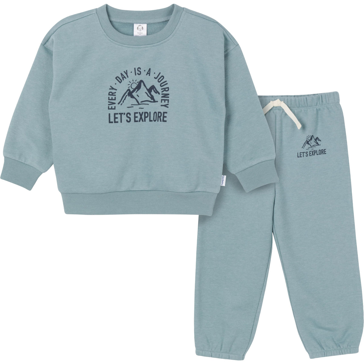 Gerber baby-boys Baby Boys Toddler 2-piece Fleece Sweatshirt and Jogger Set