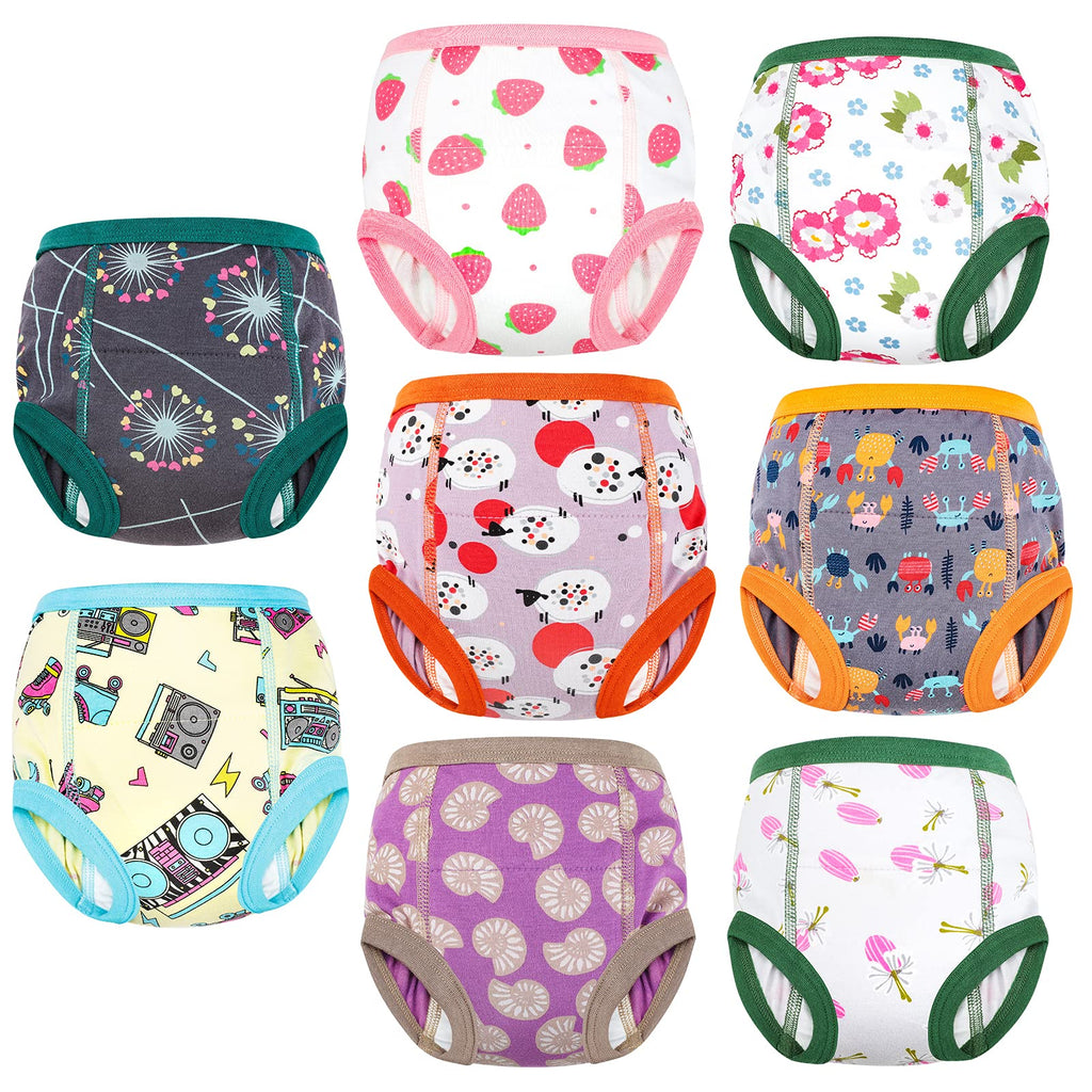 MooMoo Baby Potty Training Pants Cotton Training Underwear for Boy and Girl