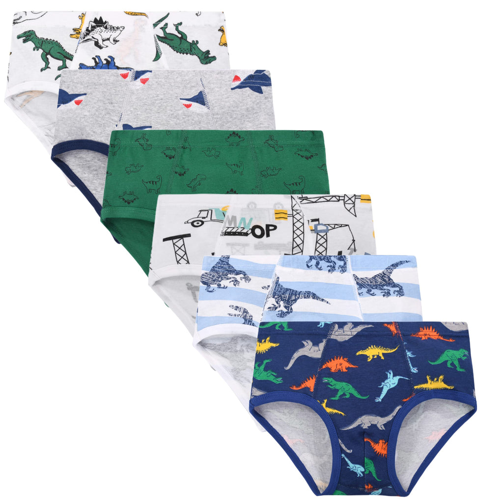 Cczmfeas Boys All Cotton Briefs Underwear Toddler Panties Pack of 6
