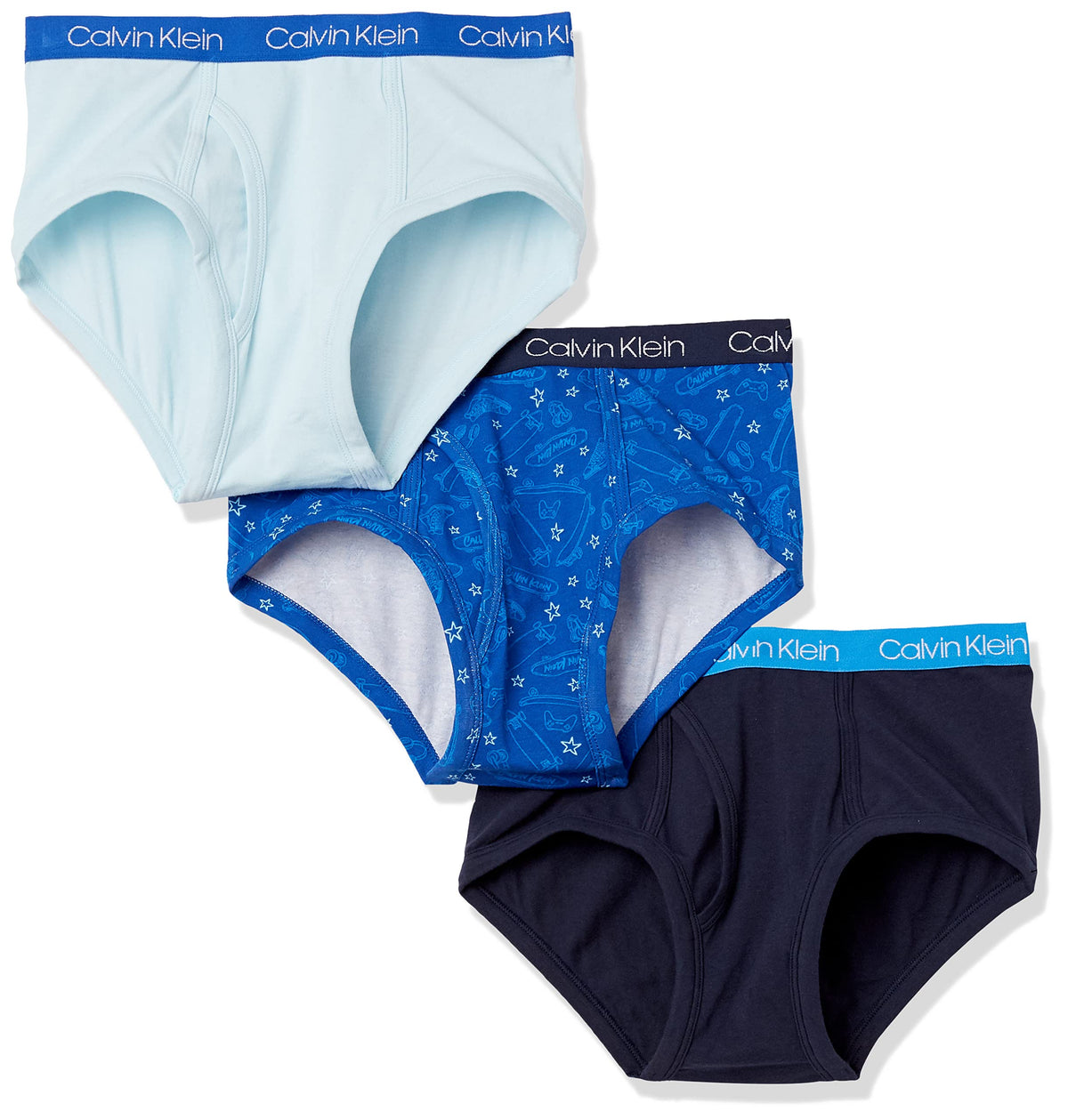 Calvin Klein Kids Boys' Modern Cotton Brief Underwear 3-Pack