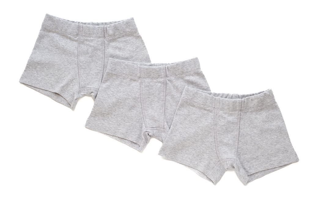 ORGANICKID Boys 100% Organic 100% Cotton Underwear GOTS Certified Kids Toddler Boxer Briefs Pack of 3