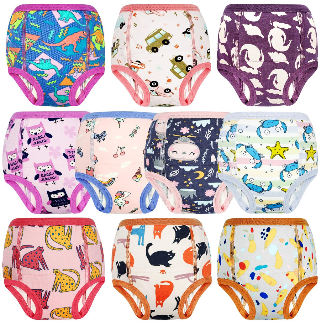 MooMoo Baby Potty Training Underwear for Boys and Girls Cotton 2T-9Y