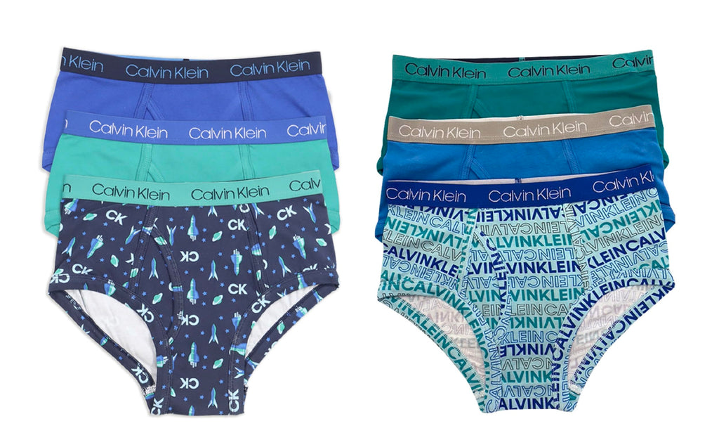 Calvin Klein Kids Boys' Modern Cotton Brief Underwear 6-Pack