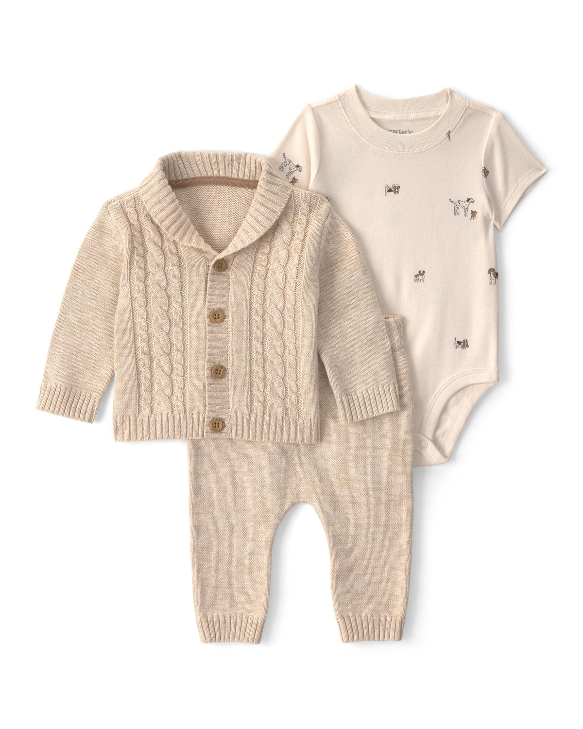 Carter's Baby Boys' 3-piece Bodysuit Pant Sets