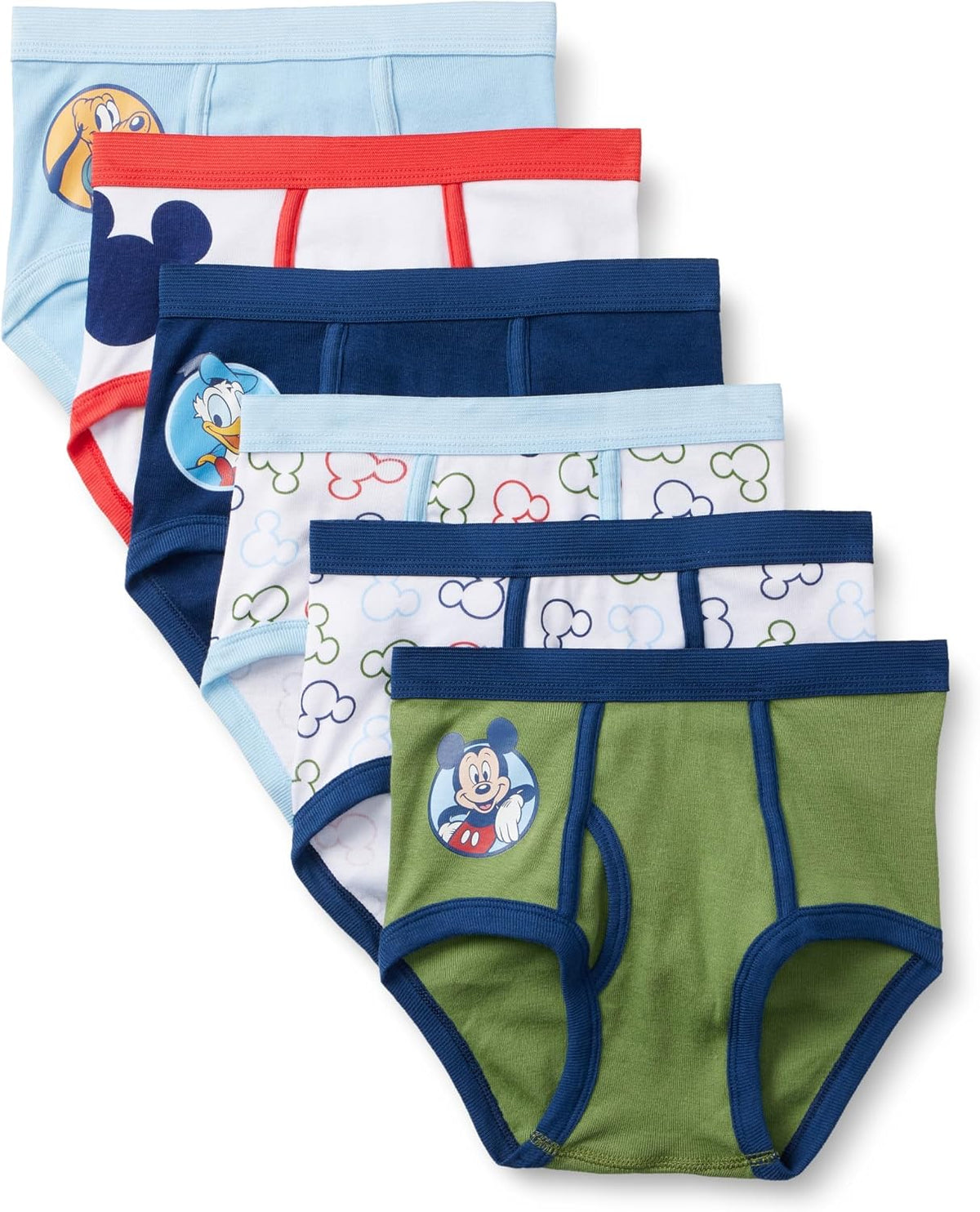 Amazon Essentials Boys and Toddlers' Briefs, Pack of 6