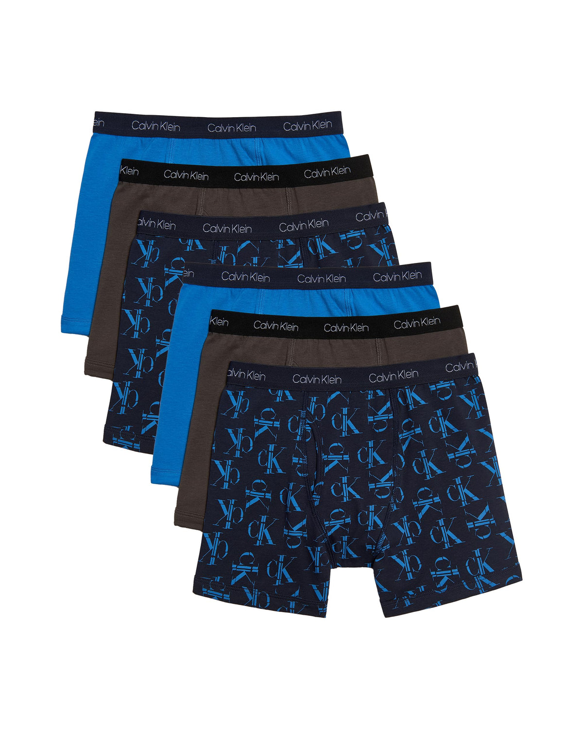 Calvin Klein Kids Boys' Modern Cotton Boxer Brief Underwear 5-Pack