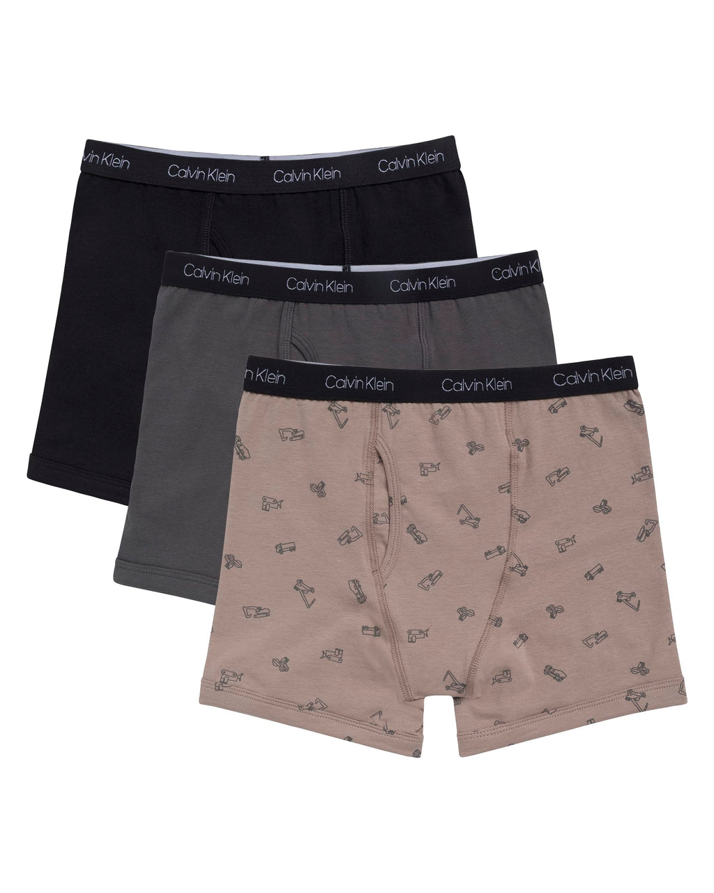 Calvin Klein boys Calvin Klein Boys' Modern Cotton Boxer Brief Underwear 3-pack