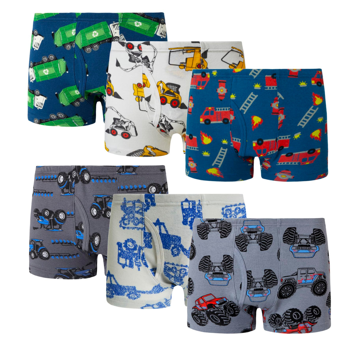 Family Feeling Little Boys' Cotton Boxer Brief Soft Underwear