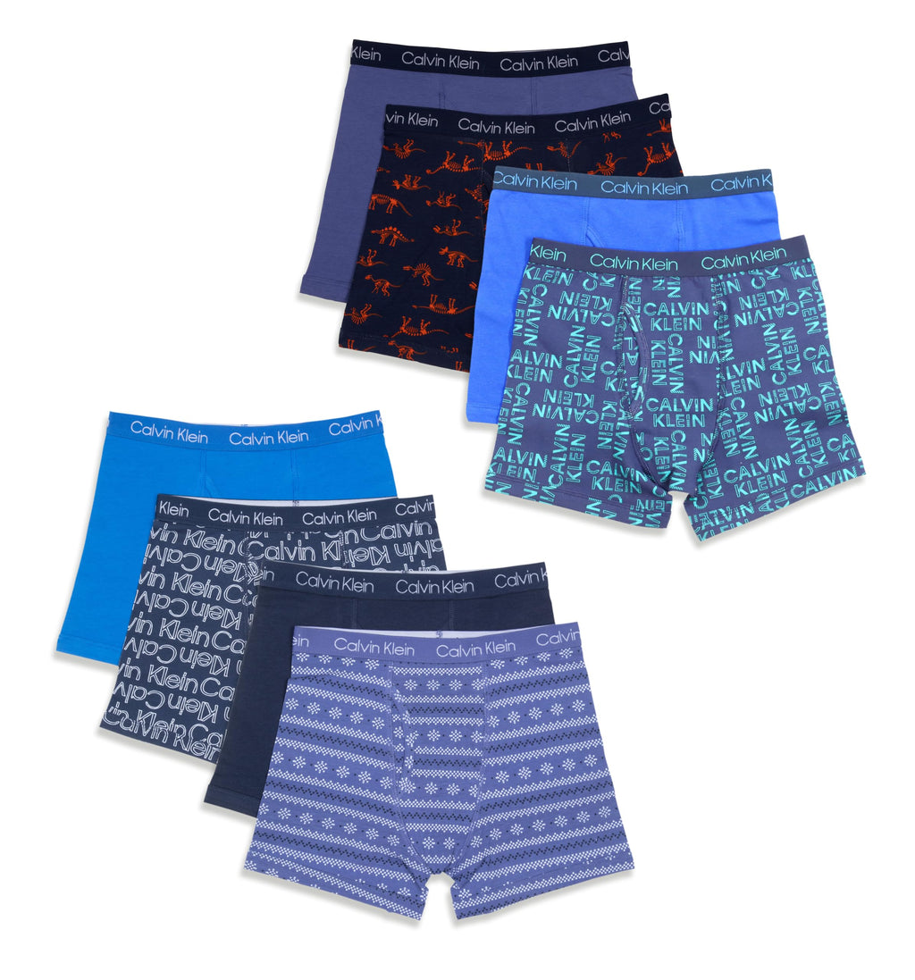 Calvin Klein Kids Boys' Modern Cotton Boxer Brief Underwear 8-Pack