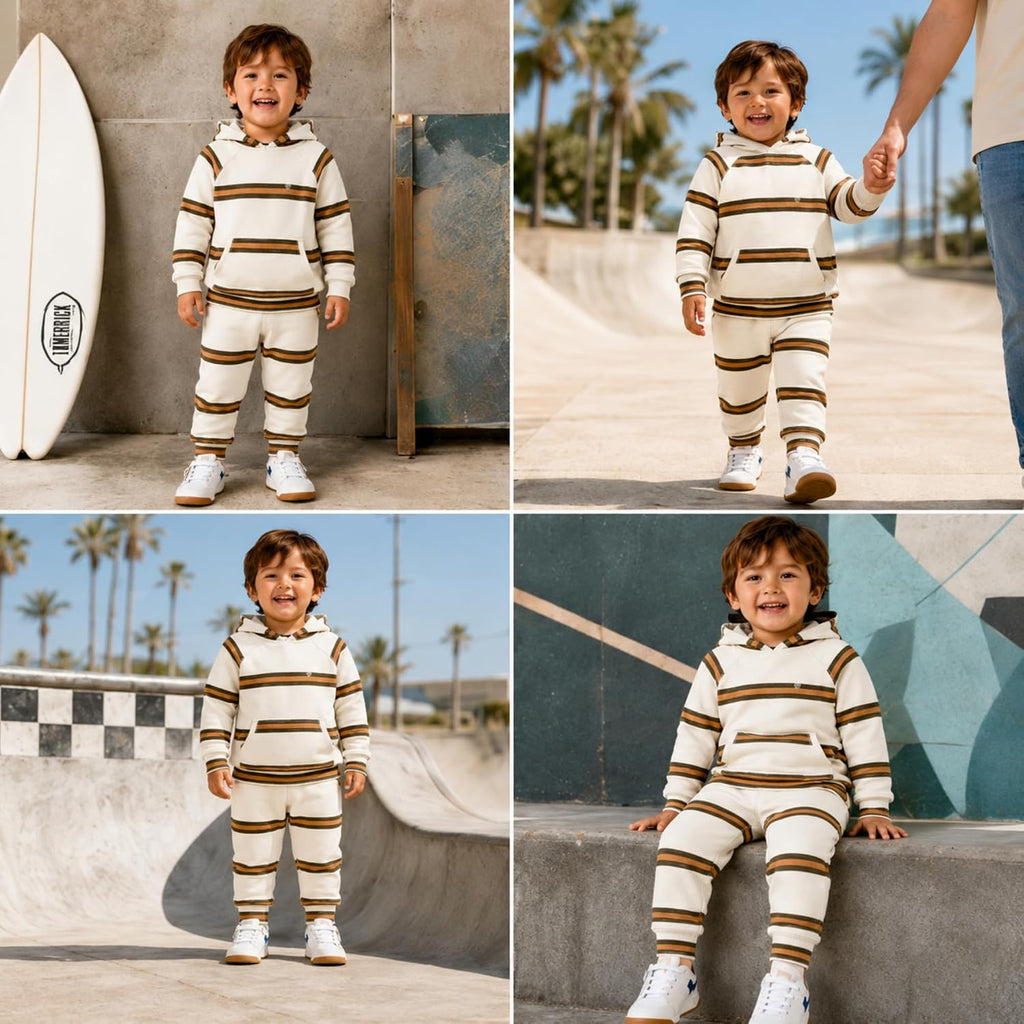Volcom Infant Toddler Baby Boys 2-Piece Fleece Set - Hoodie & Jogger Pants