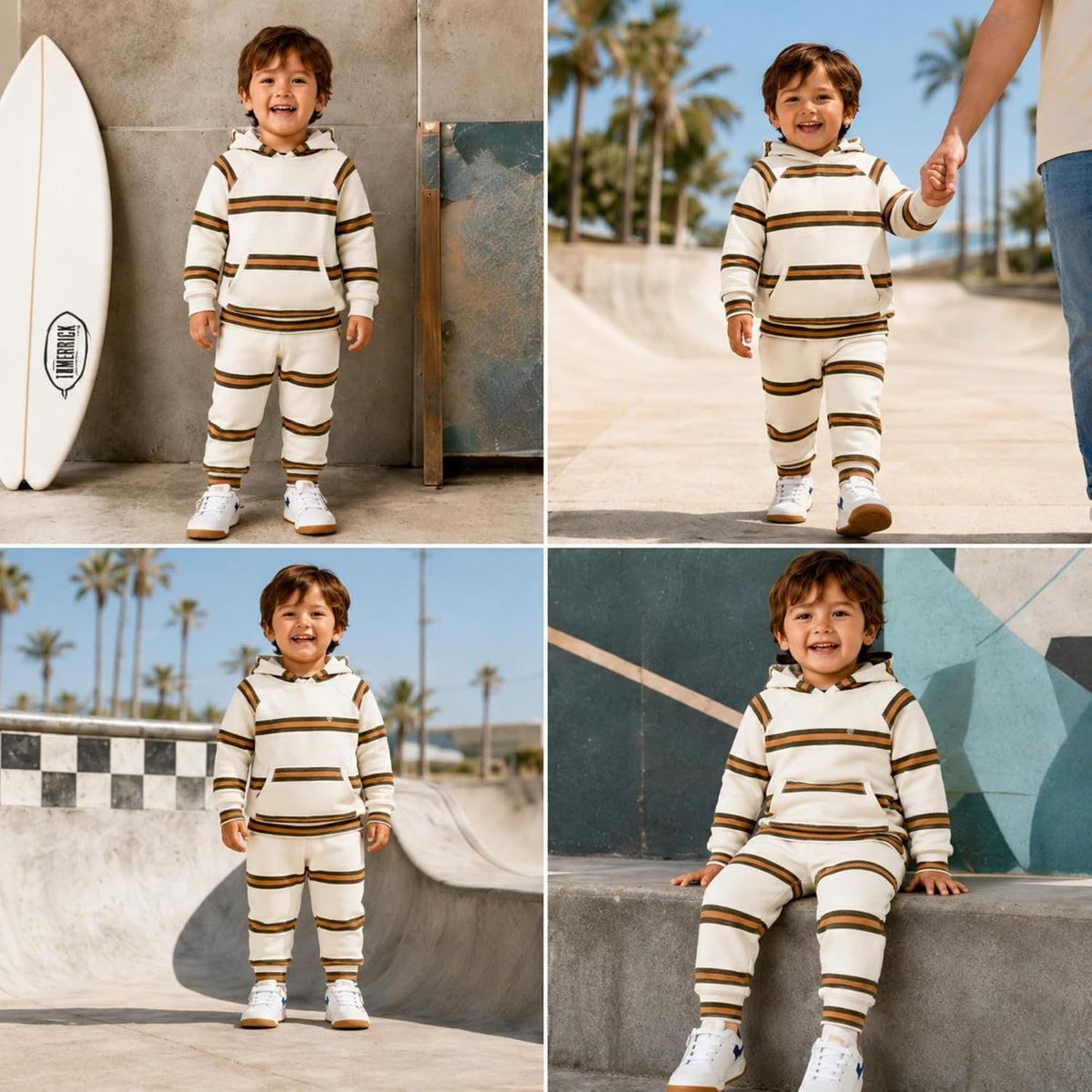Volcom Infant Toddler Baby Boys 2-Piece Fleece Set - Hoodie & Jogger Pants