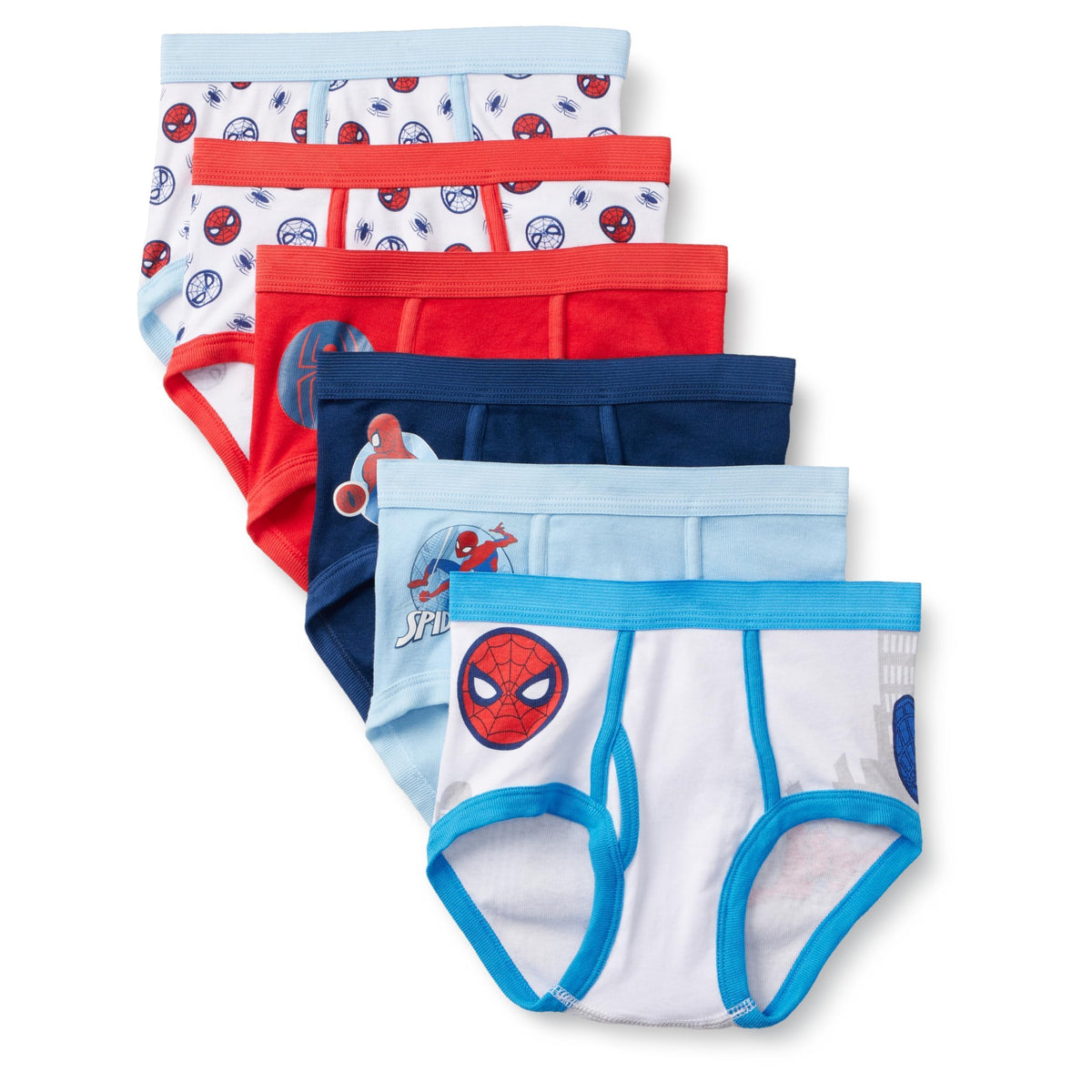 Amazon Essentials Boys and Toddlers' Briefs, Pack of 6