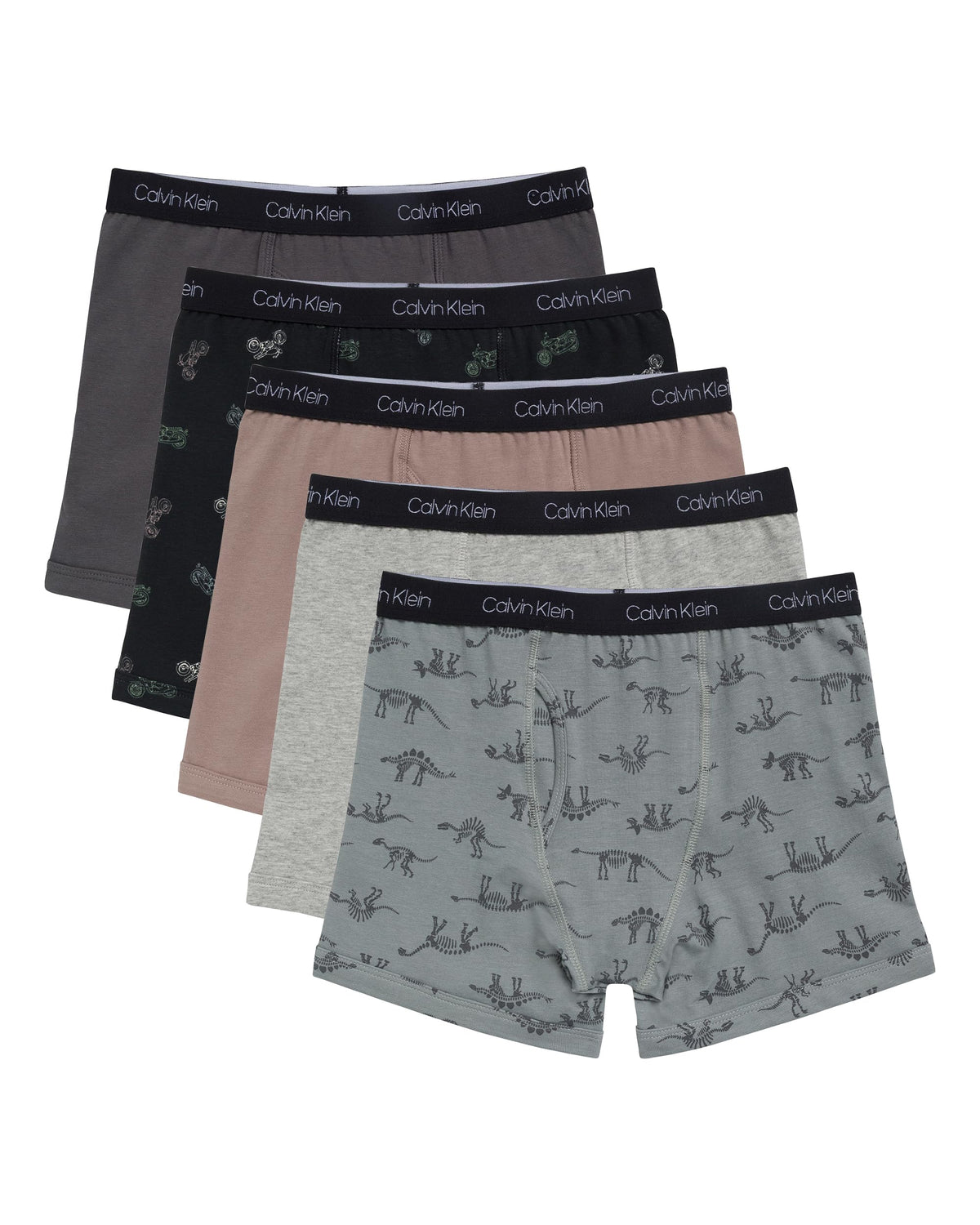 Calvin Klein Kids Boys' Modern Cotton Boxer Brief Underwear 5-Pack