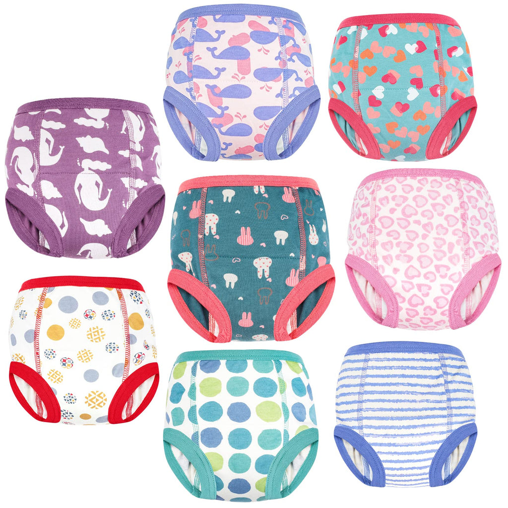 MooMoo Baby Potty Training Pants Cotton Training Underwear for Boy and Girl