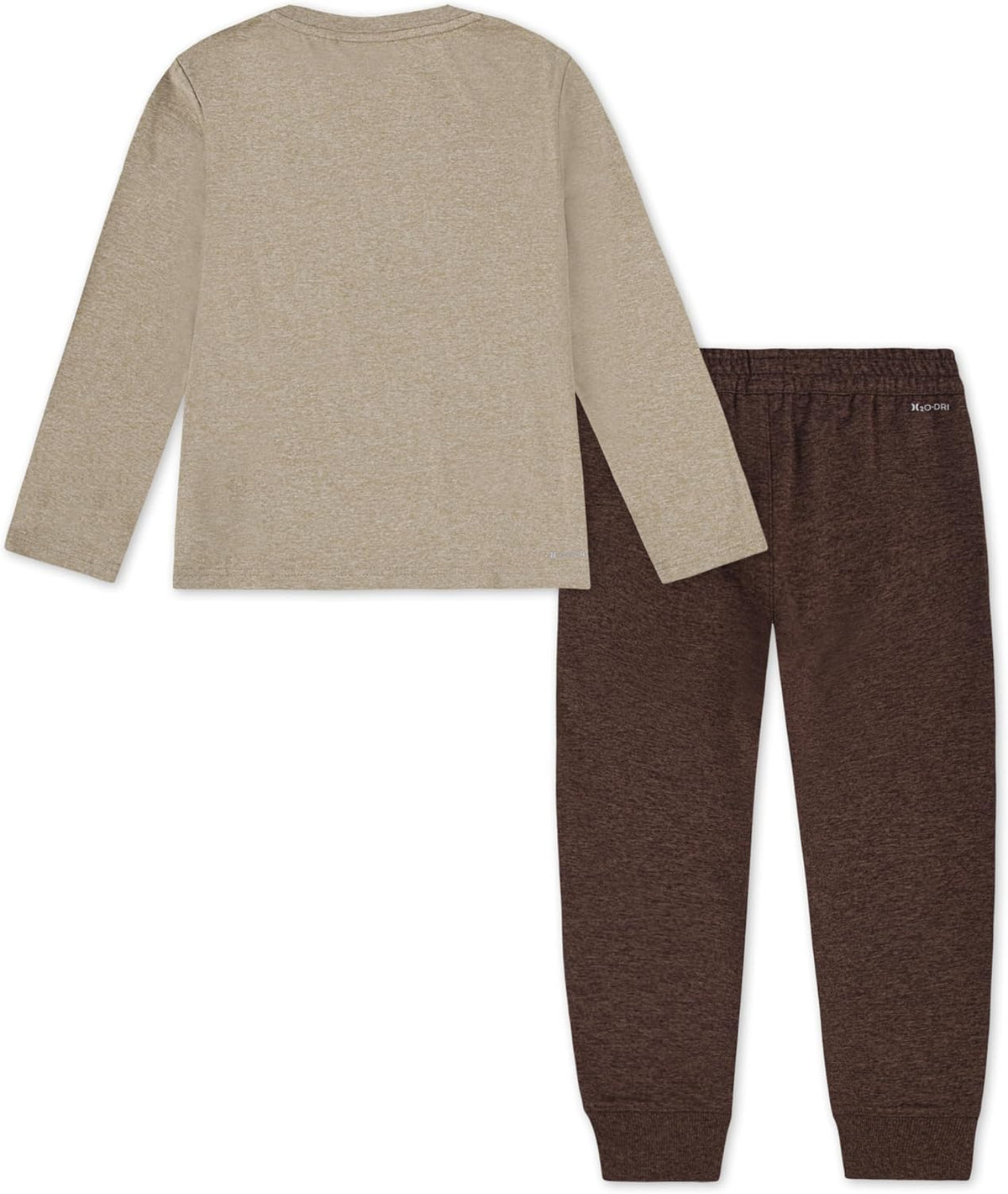 Hurley Boys' Long Sleeve Soft Basic T-shirt and Joggers 2-piece Outfit Set
