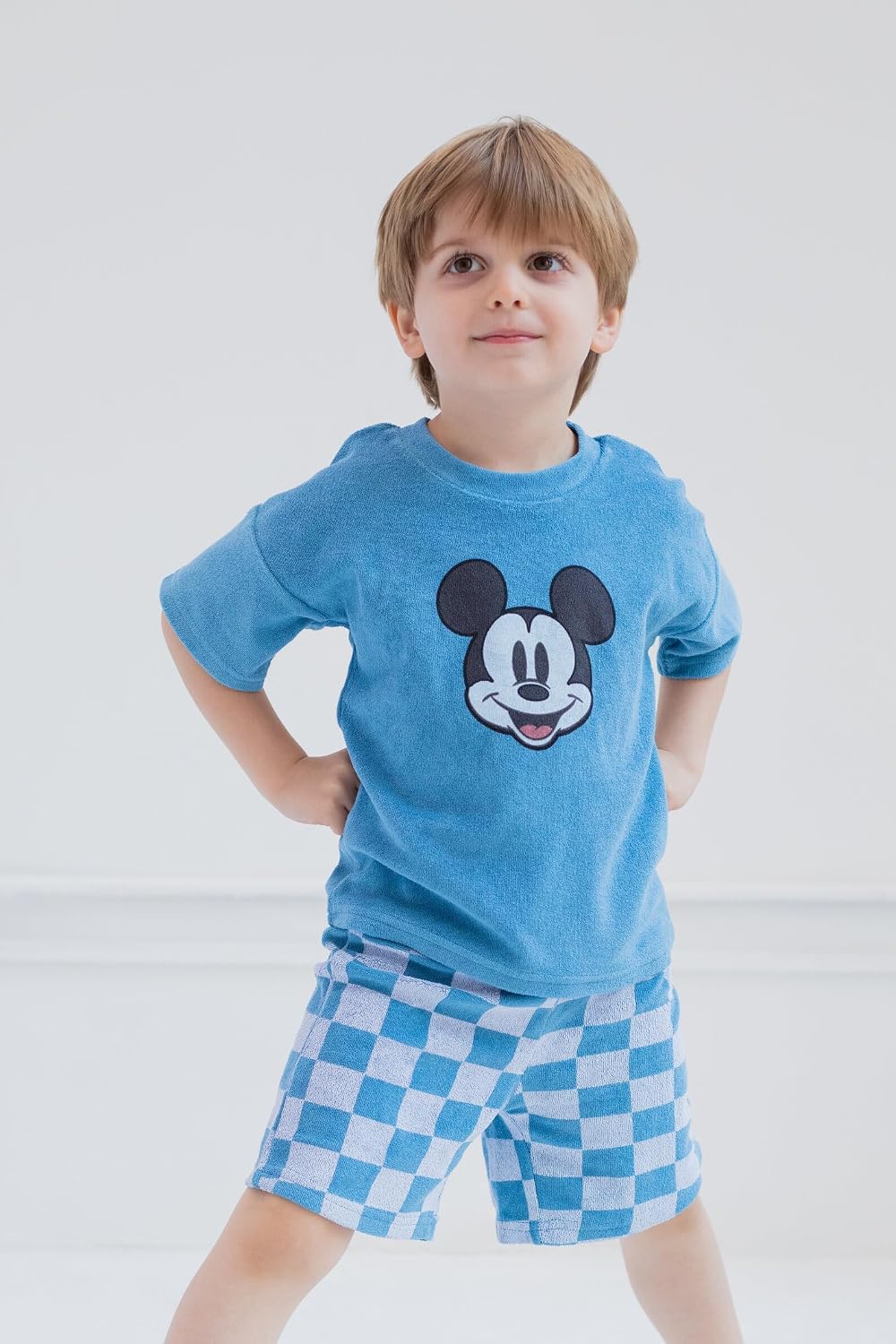 Disney Boys' 2-Piece Terry T-Shirt and Shorts Set Toddler to Big Kid