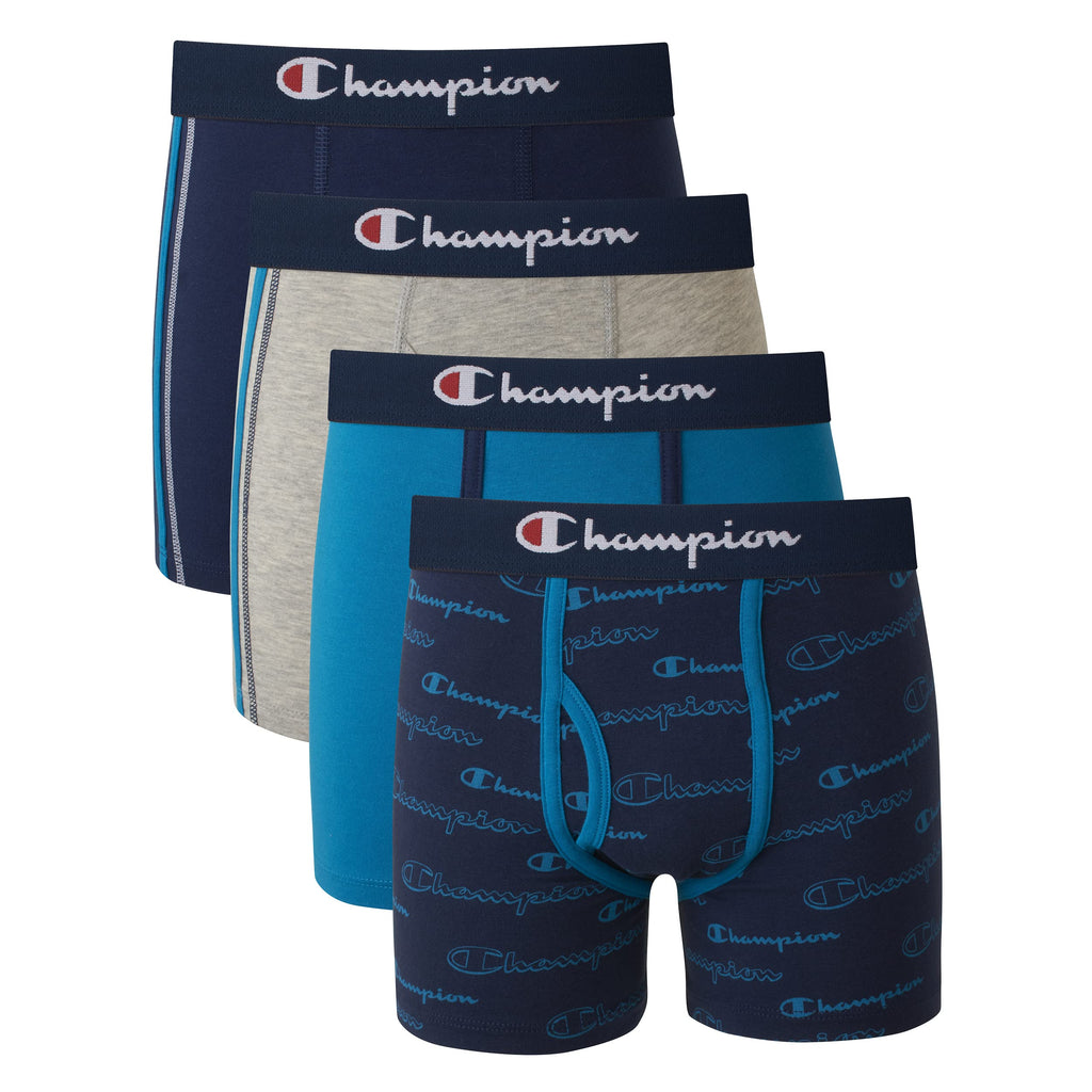 Champion Boys' Everyday Cotton Stretch Briefs- 4 Pack