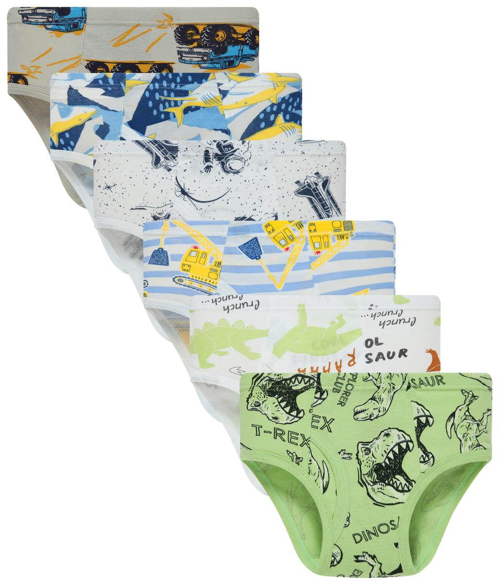 Finihen Boys Underwear Cotton Soft For Toddler Briefs Kid Undies Multipacks