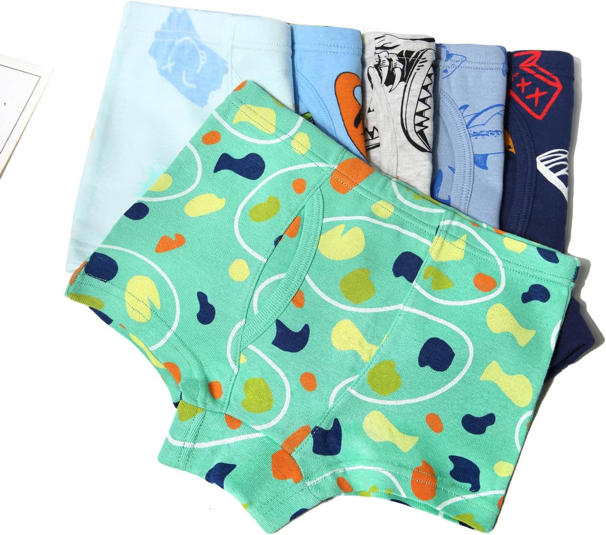 Little Boys Soft Cotton Briefs Toddler Kids Underwear Various cute patterns 6-8Pack