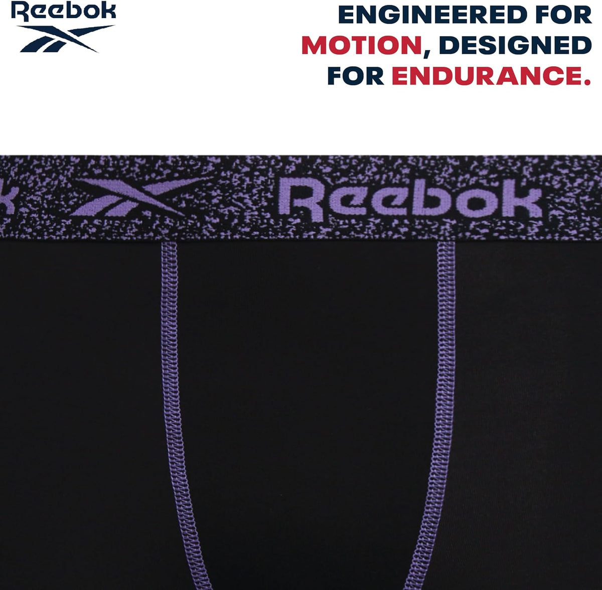Reebok Boys Boxer Briefs - 3 Pack Performance Underwear Boxers, 5" Inseam