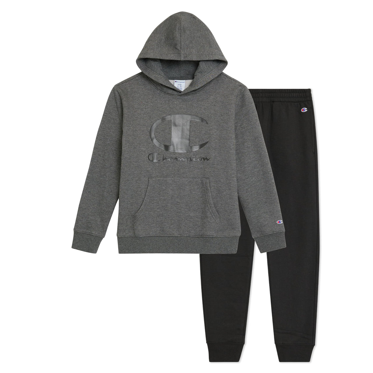 Champion Boys Jogger Set Fleece Hoodie and Sweatpants Tracksuit
