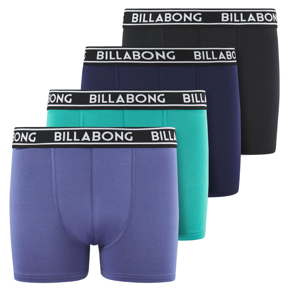 Billabong Boys Underwear, 4 Pack Durable Stretch Breathable Boxer Briefs