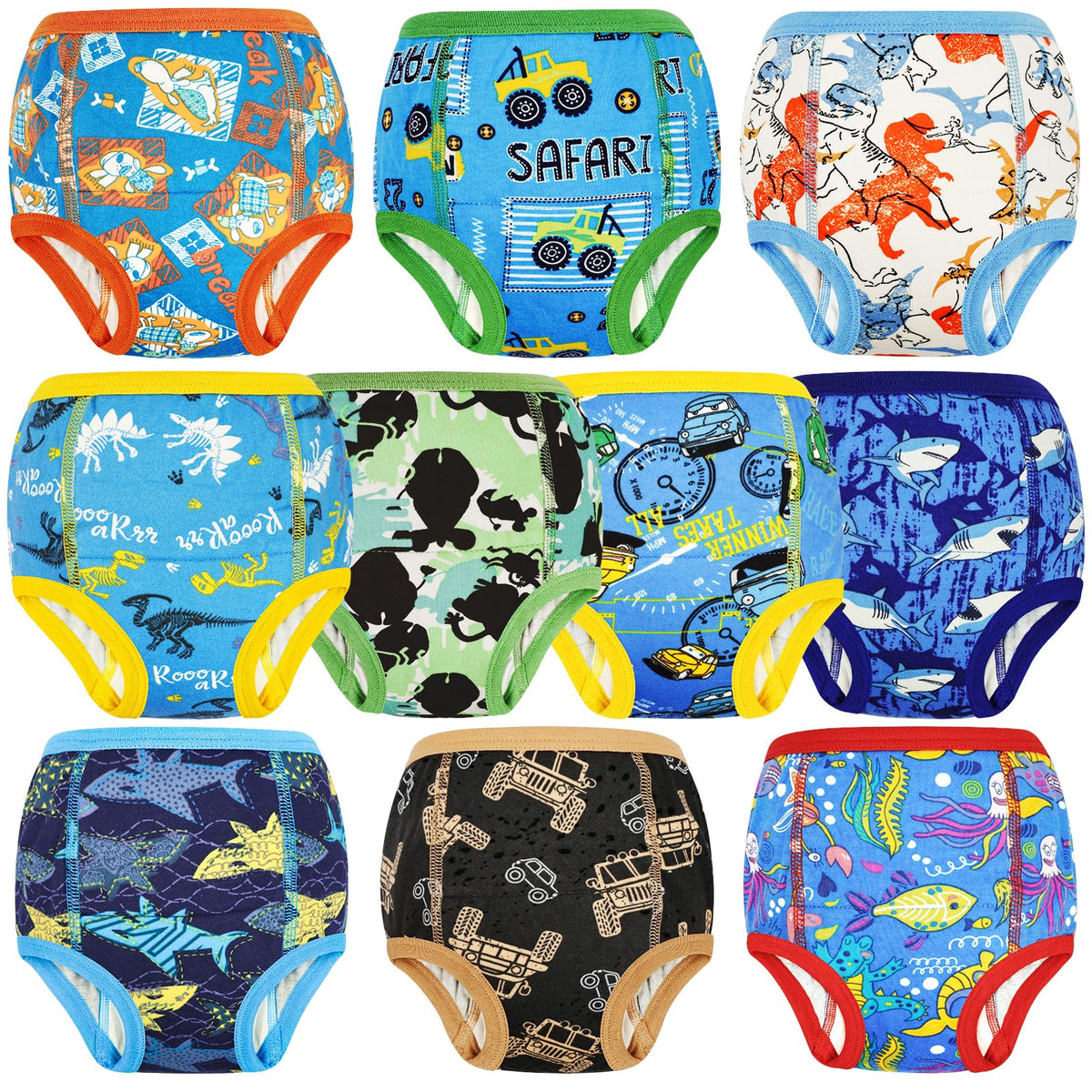 MooMoo Baby Potty Training Underwear for Boys and Girls Cotton 2T-9Y