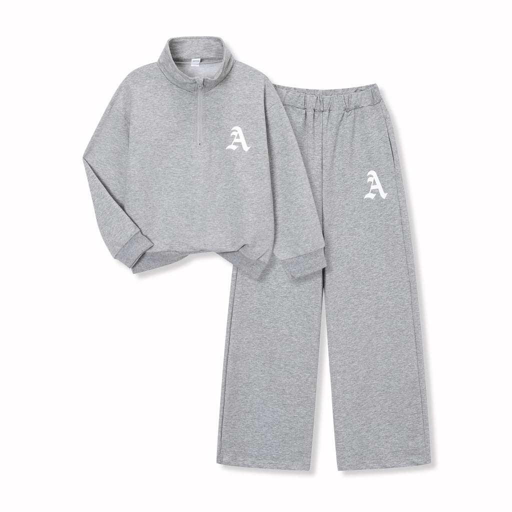 Cakaner Boys Color Block Button Down Shirt and Jogger Pants Button Up Sweatsuits Sets (Size: 5-12T)