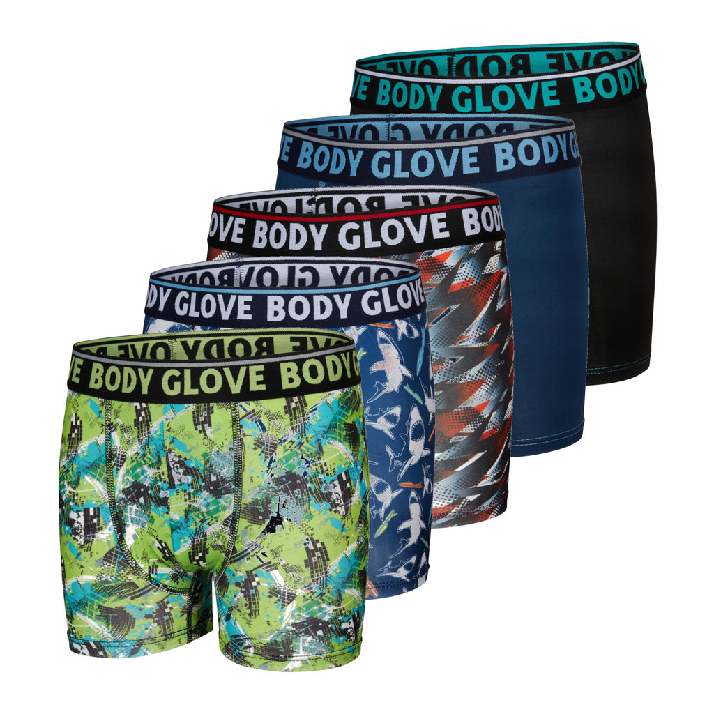 Body Glove Boys Boxer Briefs Multipack Comfortable Durable Soft Underwear