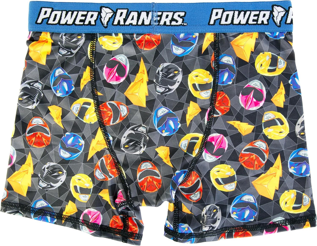 Power Rangers Boys' Amazon Exclusive 100% Cotton 5-pk Brief and 7-pk Athletic Boxerbrief in Sizes 2