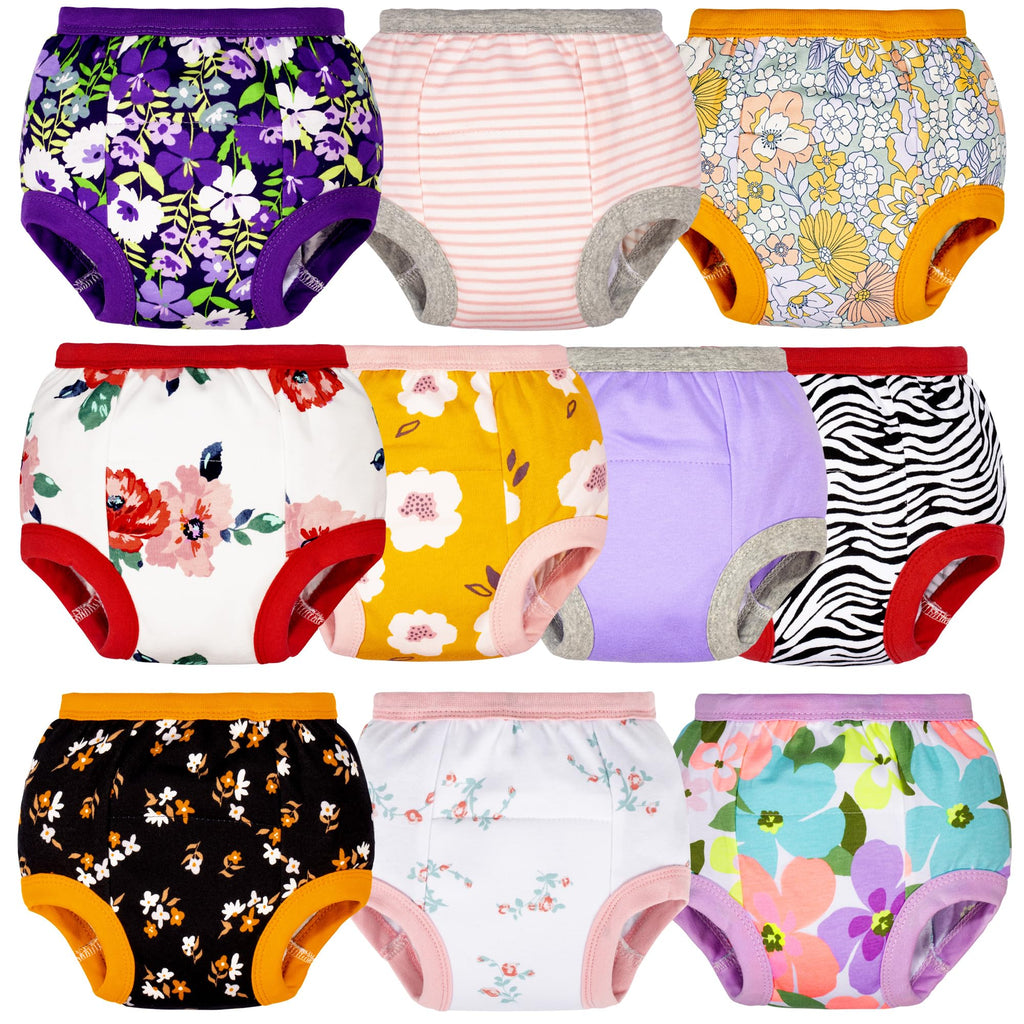 BIG ELEPHANT Toddler Potty Training Underwear, 100% Cotton for Boys & Girls