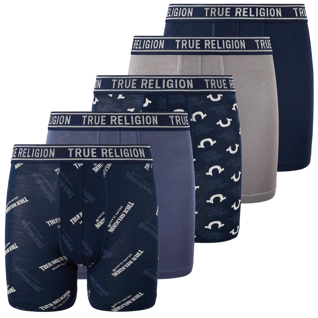 True Religion Boys Underwear 5 Pack Modal Premium Boxer Briefs Boys 6-18