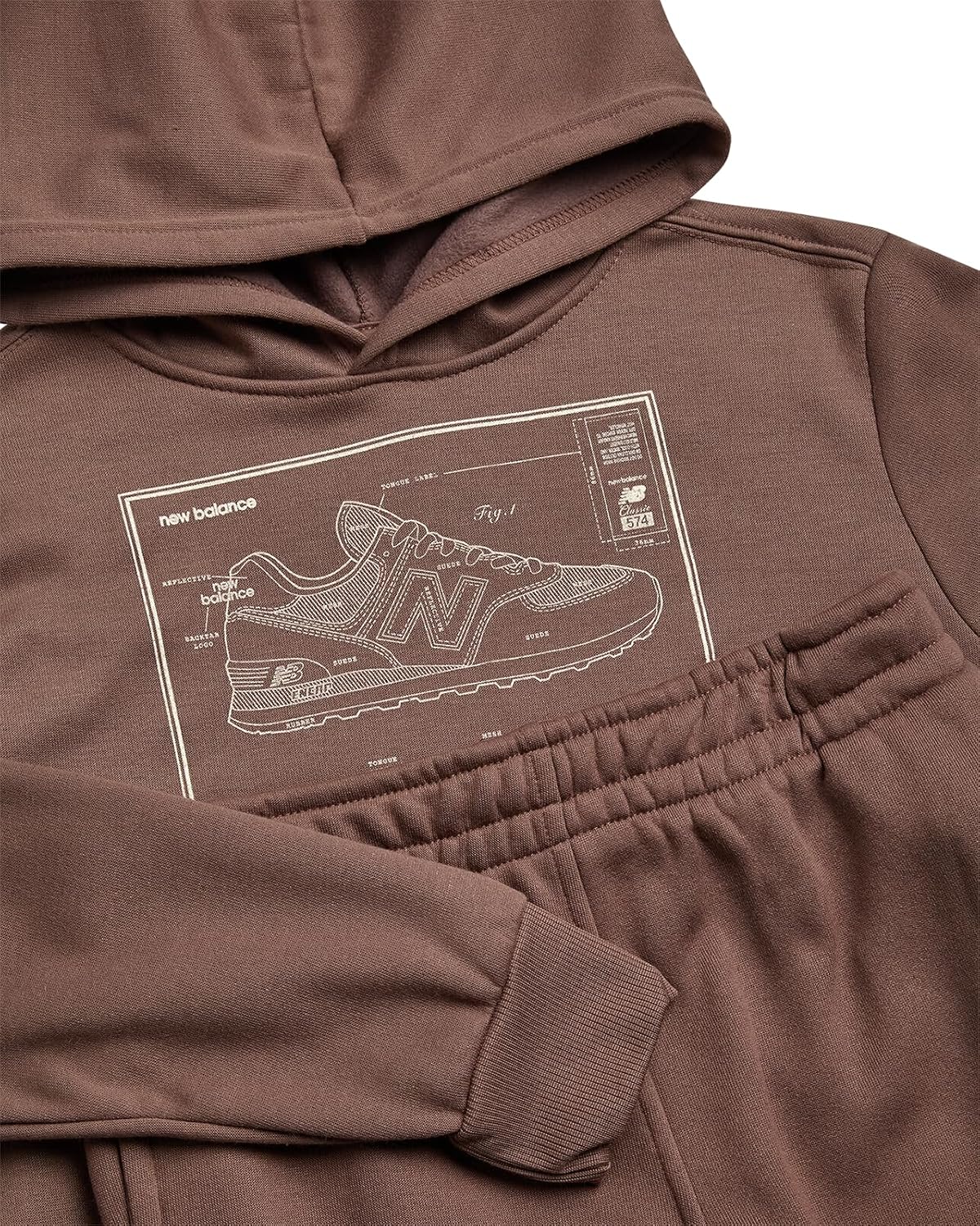 New Balance Boys Tracksuit 2 Piece Hoodie & Jogger Sweatpants 8-16