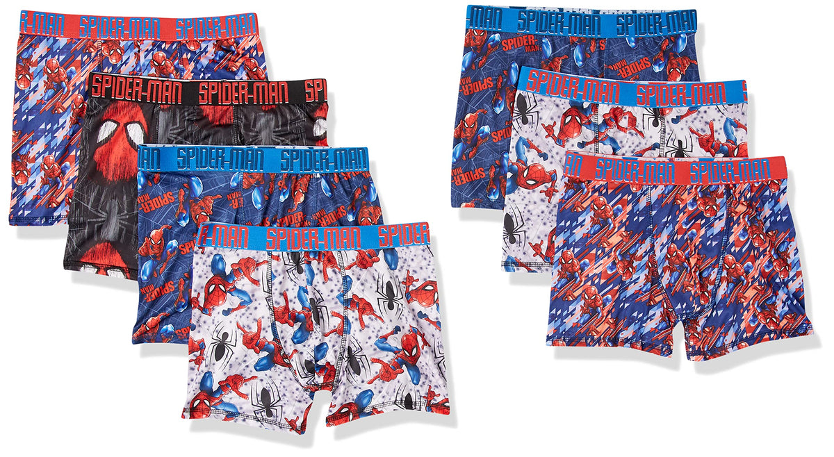 Exclusive 7-PK Athletic Boxer Briefs with Multiple Print Options sizes 4, 6, 8, 10,12