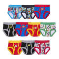 DC Comics Boys' 100% Cotton Briefs With Prints Including Superman, Batman, the Flash Logos, Sizes 2/3t, 4t, 4, 6, 8