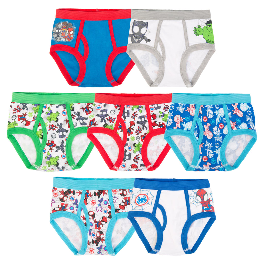 Spiderman Boys' Toddler Superhero Friends Exclusive Underwear With Iron Man, Hulk & More 2/3t & 4t