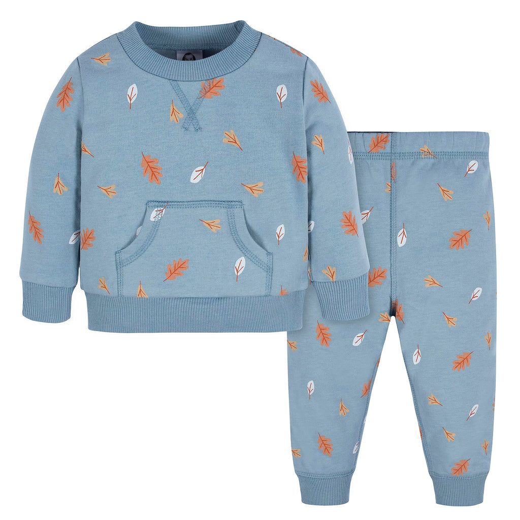Gerber baby-boys Baby Boys Toddler 2-piece Fleece Sweatshirt and Jogger Set